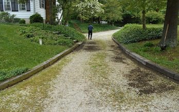 Before stone and gravel paving in Annapolis MD