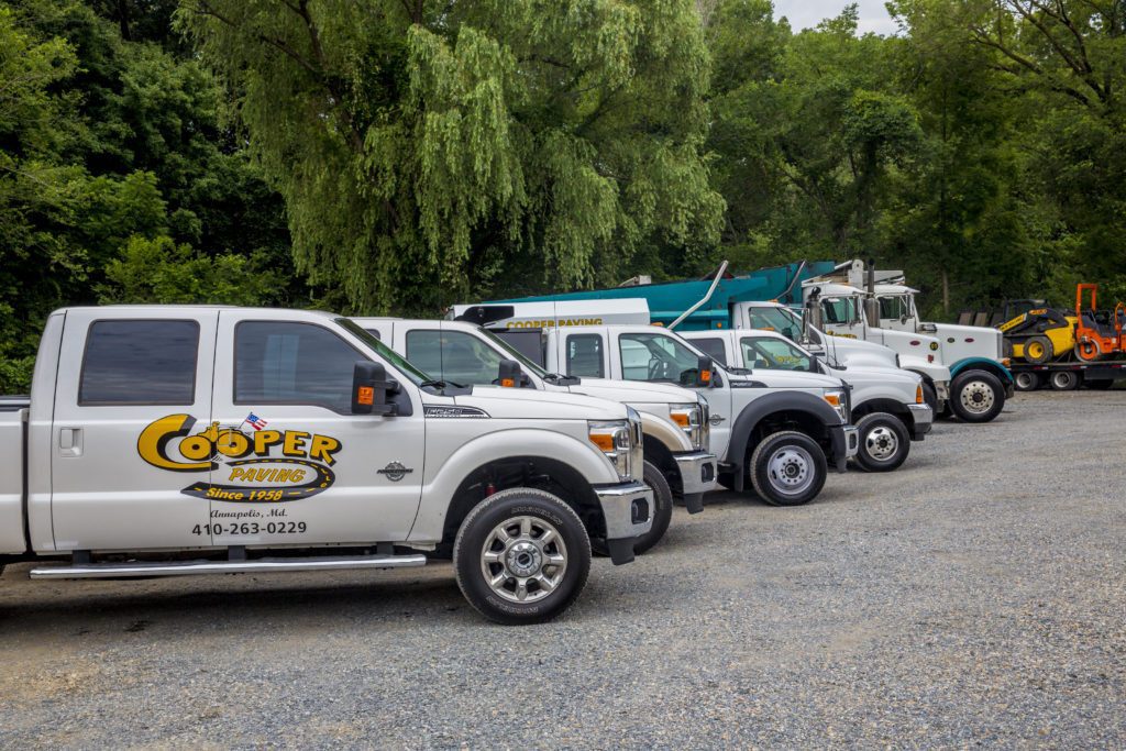 Cooper Paving car fleet in Annapolis MD